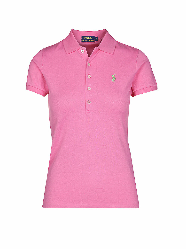 POLO RALPH LAUREN Poloshirt Slim Fit JULIE pink | L von Polo Ralph Lauren