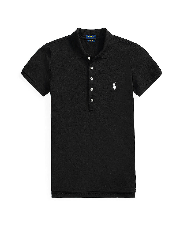 POLO RALPH LAUREN Poloshirt Slim Fit JULIE schwarz | XS von Polo Ralph Lauren