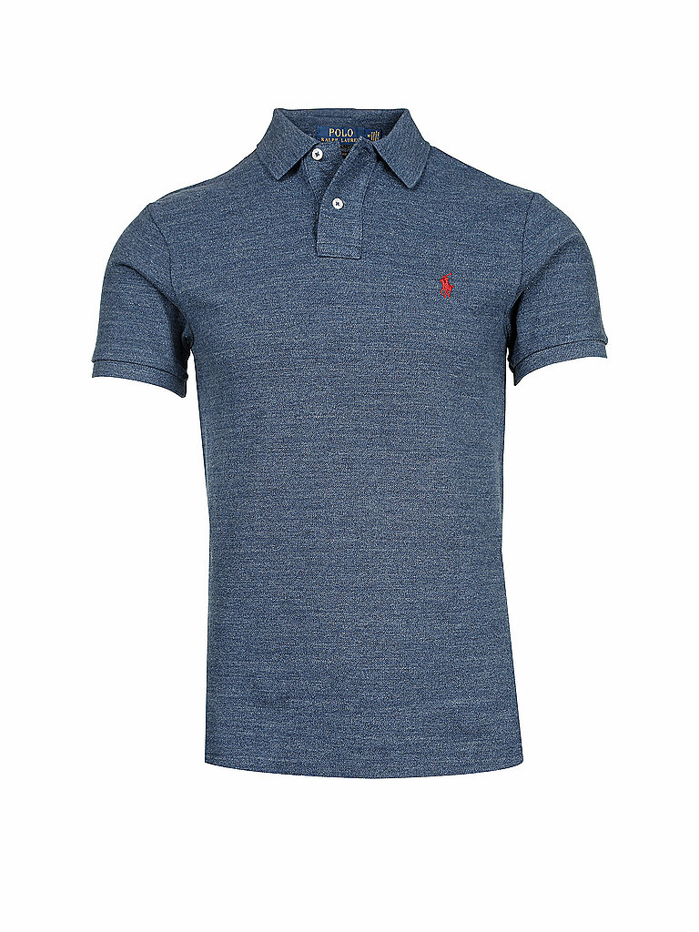 POLO RALPH LAUREN Poloshirt Slim Fit  blau | L von Polo Ralph Lauren