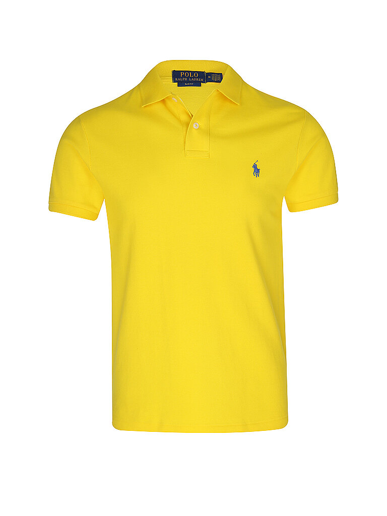 POLO RALPH LAUREN Poloshirt Slim Fit gelb | L von Polo Ralph Lauren