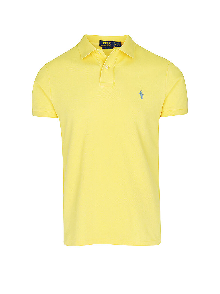 POLO RALPH LAUREN Poloshirt Slim Fit gelb | M von Polo Ralph Lauren