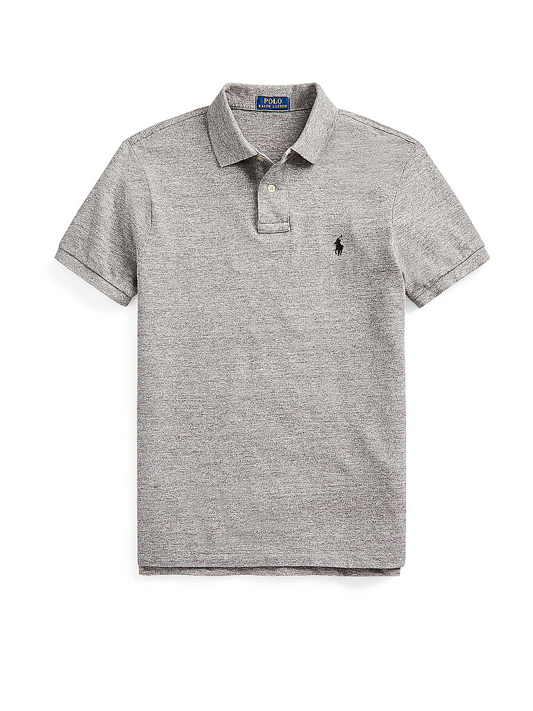 POLO RALPH LAUREN Poloshirt Slim Fit  grau | M von Polo Ralph Lauren