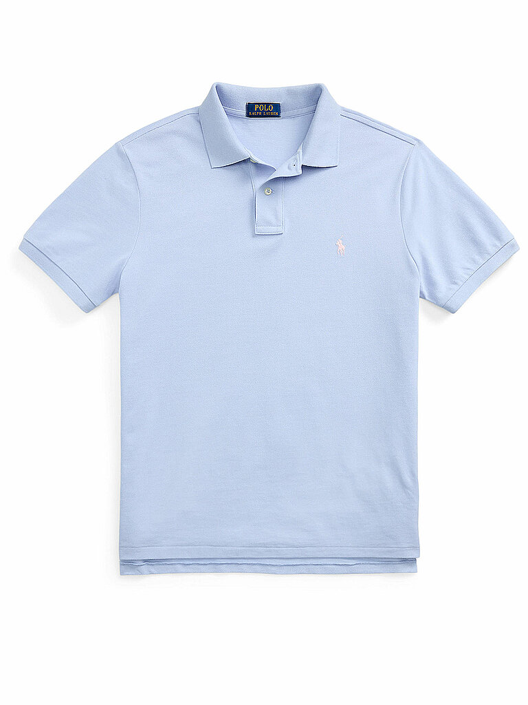 POLO RALPH LAUREN Poloshirt Slim Fit hellblau | L von Polo Ralph Lauren