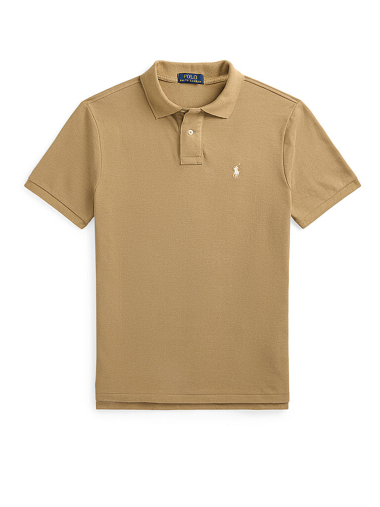 POLO RALPH LAUREN Poloshirt Slim Fit hellbraun | L von Polo Ralph Lauren