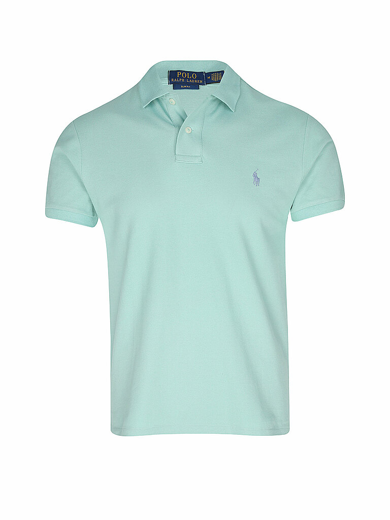 POLO RALPH LAUREN Poloshirt Slim Fit mint | L von Polo Ralph Lauren