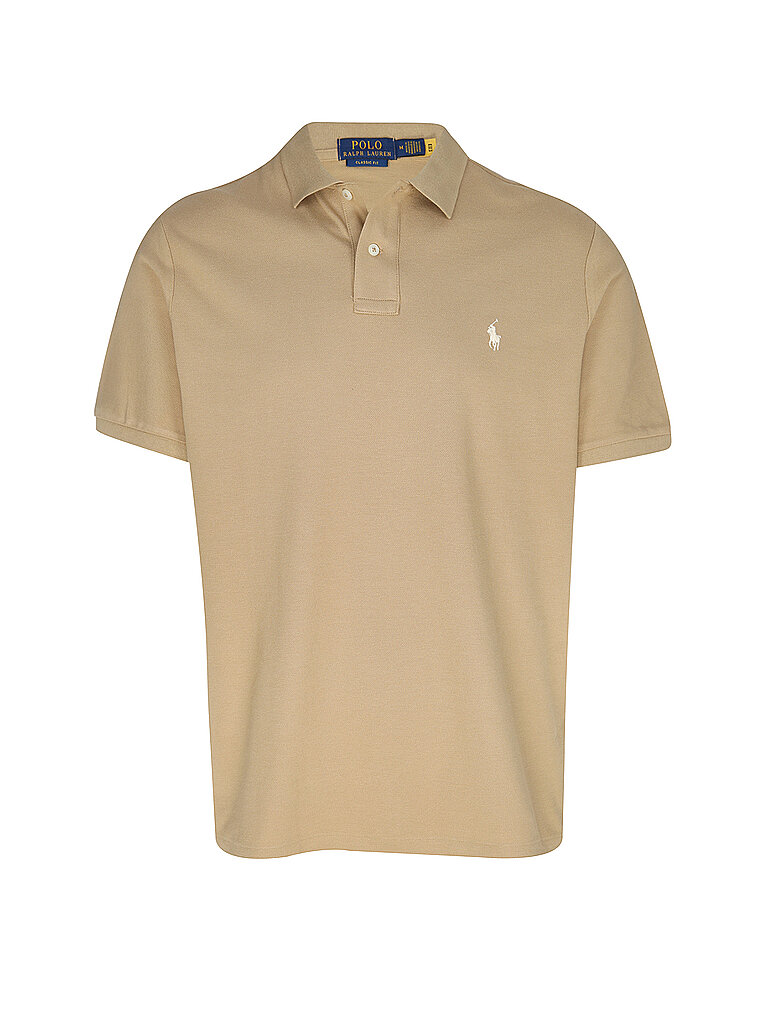 POLO RALPH LAUREN Poloshirt  beige | L von Polo Ralph Lauren