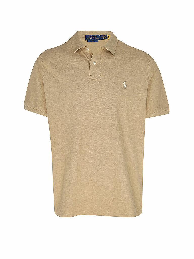 POLO RALPH LAUREN Poloshirt  beige | L von Polo Ralph Lauren