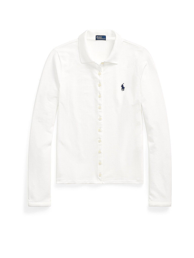 POLO RALPH LAUREN Poloshirt weiss | L von Polo Ralph Lauren