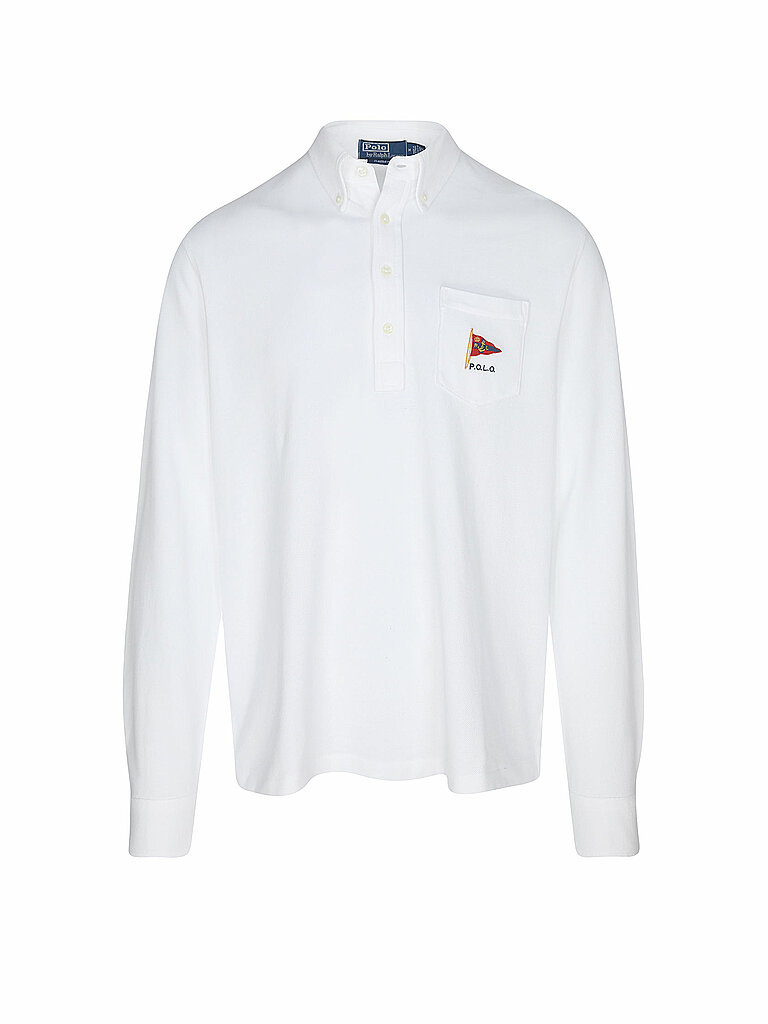 POLO RALPH LAUREN Poloshirt  weiss | L von Polo Ralph Lauren