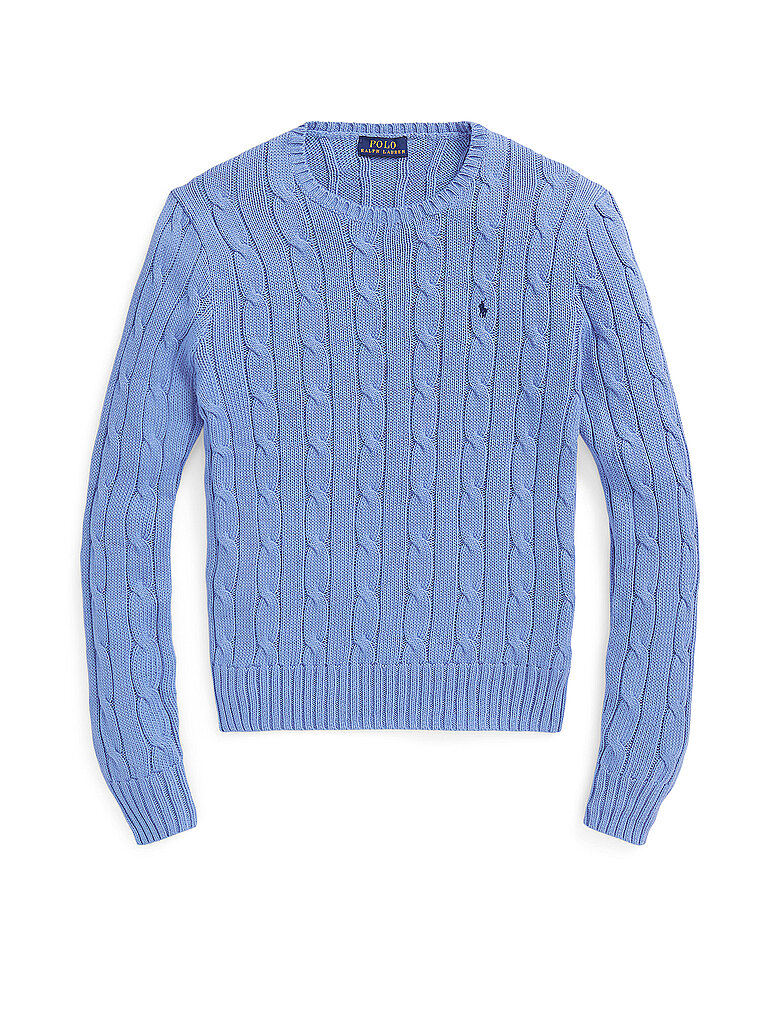 POLO RALPH LAUREN Pullover Slim Fit JULIANNA blau | L von Polo Ralph Lauren