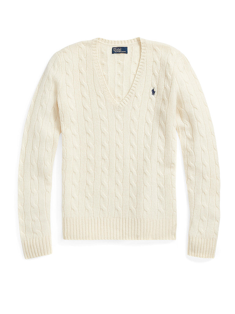 POLO RALPH LAUREN Pullover Slim Fit KIMBERLY beige | L von Polo Ralph Lauren