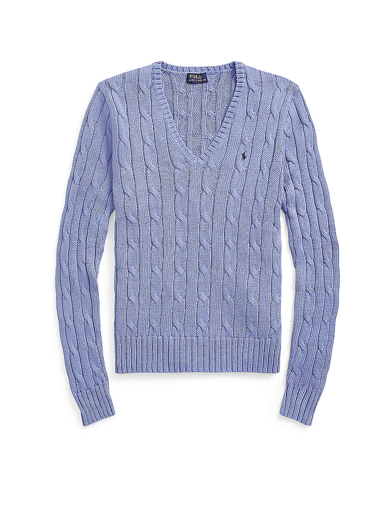 POLO RALPH LAUREN Pullover Slim Fit KIMBERLY blau | L von Polo Ralph Lauren