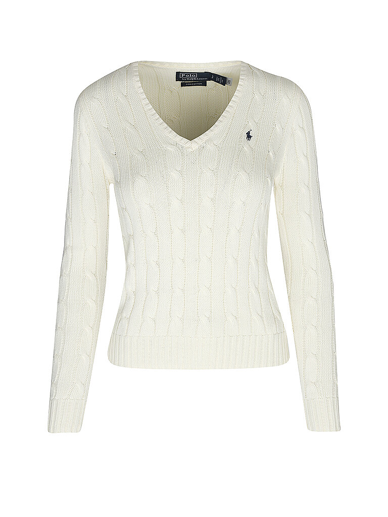 POLO RALPH LAUREN Pullover Slim Fit KIMBERLY creme | L von Polo Ralph Lauren