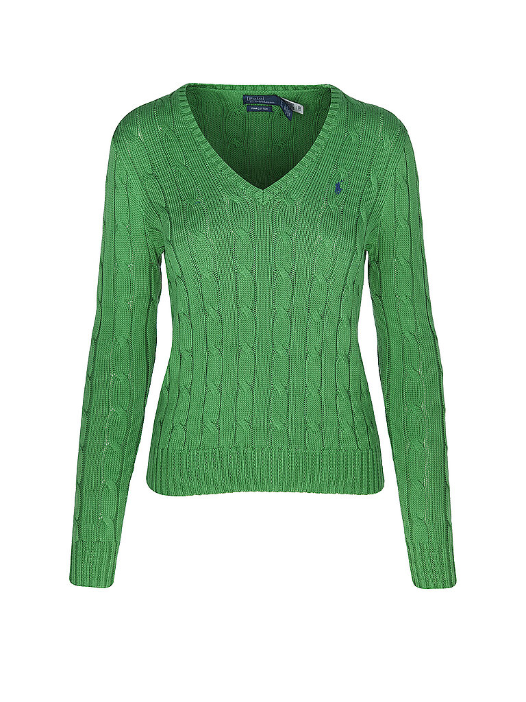 POLO RALPH LAUREN Pullover Slim Fit KIMBERLY grün | L von Polo Ralph Lauren