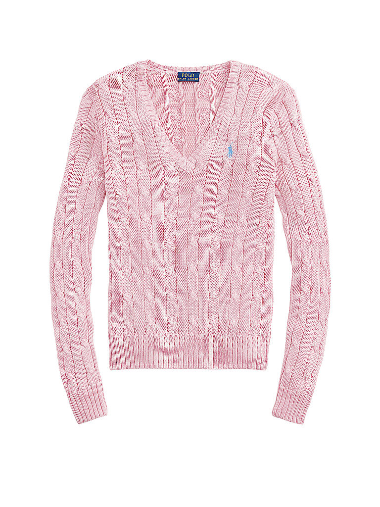 POLO RALPH LAUREN Pullover Slim Fit KIMBERLY rosa | L von Polo Ralph Lauren