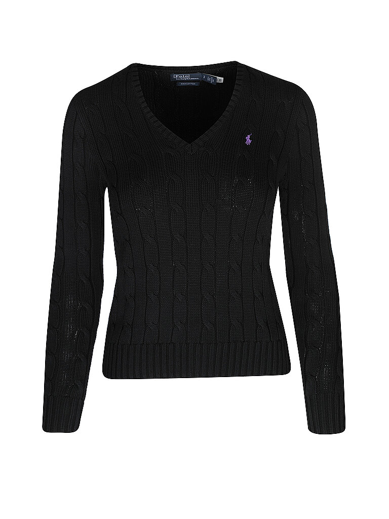 POLO RALPH LAUREN Pullover Slim Fit KIMBERLY schwarz | L von Polo Ralph Lauren