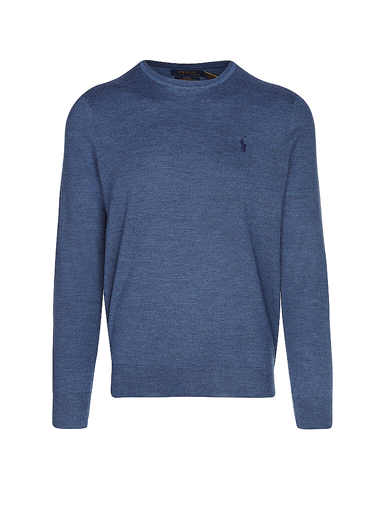 POLO RALPH LAUREN Pullover Slim Fit hellblau | L von Polo Ralph Lauren