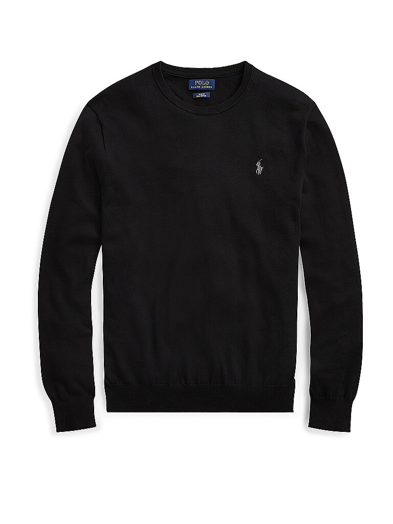 POLO RALPH LAUREN Pullover Slim Fit  schwarz | L von Polo Ralph Lauren