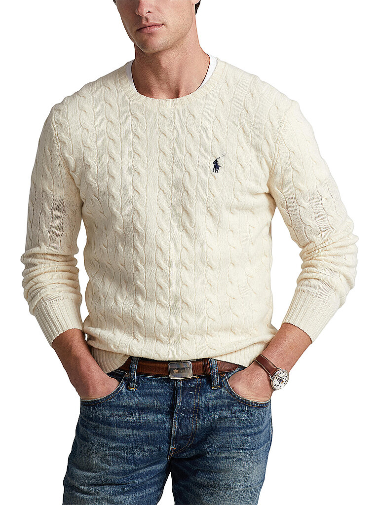 POLO RALPH LAUREN Pullover creme | L von Polo Ralph Lauren