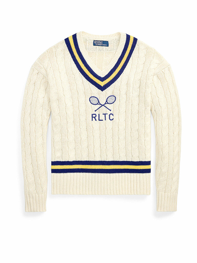 POLO RALPH LAUREN Pullover  weiss | L von Polo Ralph Lauren