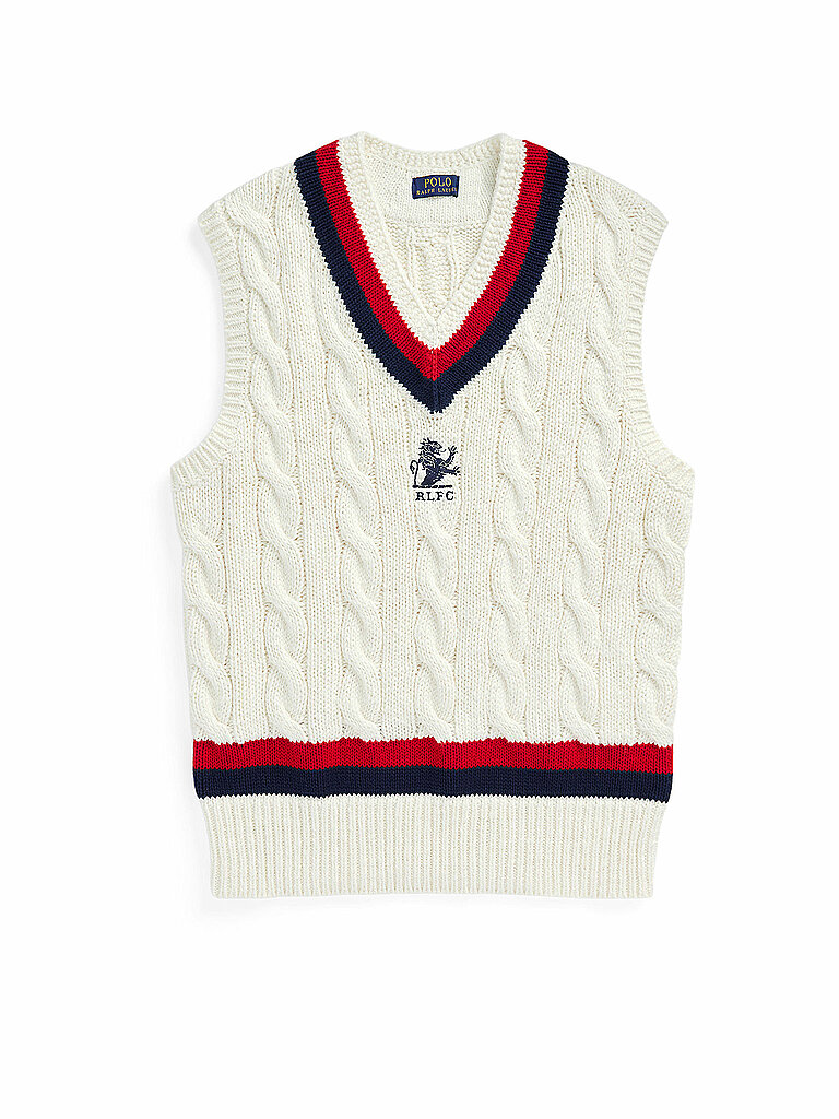 POLO RALPH LAUREN Pullunder weiss | L von Polo Ralph Lauren