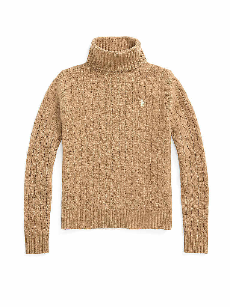 POLO RALPH LAUREN Rollkragenpullover camel | L von Polo Ralph Lauren