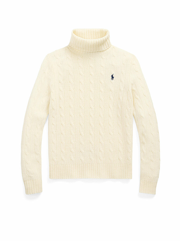 POLO RALPH LAUREN Rollkragenpullover creme | L von Polo Ralph Lauren