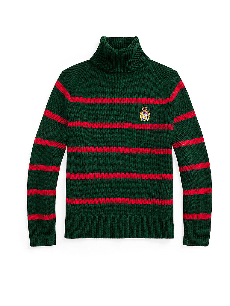 POLO RALPH LAUREN Rollkragenpullover grün | M von Polo Ralph Lauren