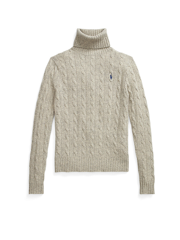 POLO RALPH LAUREN Rollkragenpullover hellgrau | L von Polo Ralph Lauren