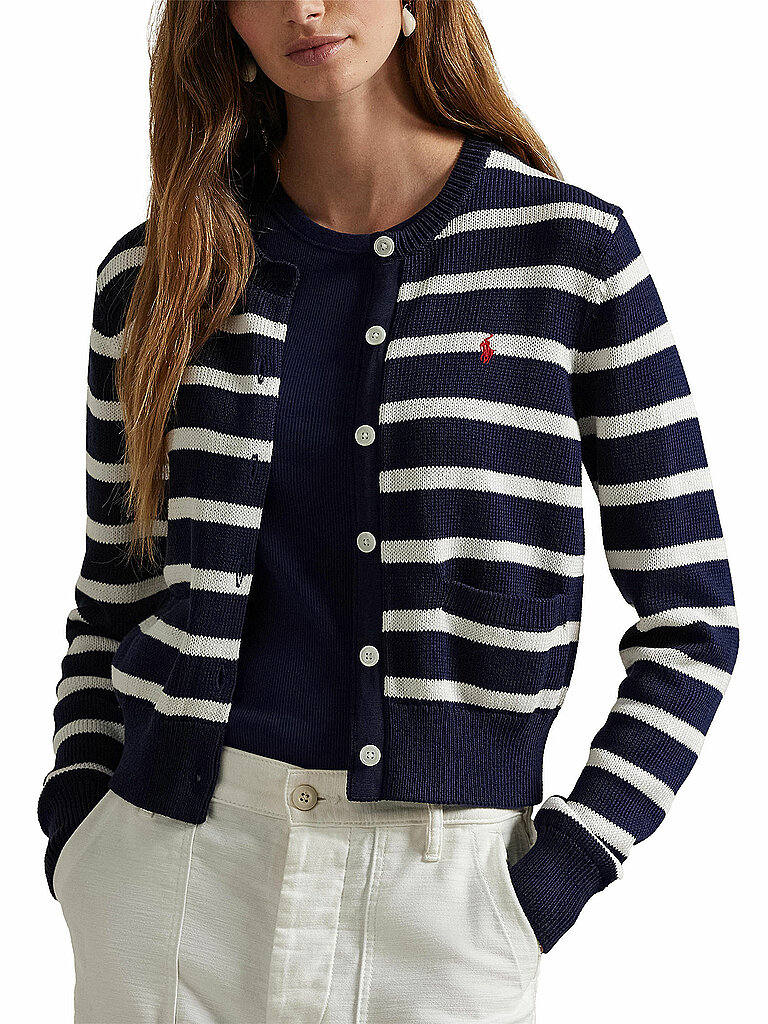 POLO RALPH LAUREN Strickjacke dunkelblau | L von Polo Ralph Lauren