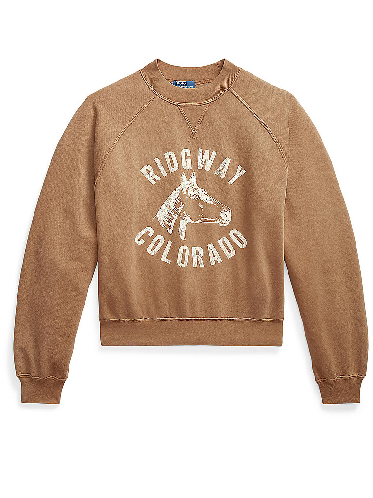 POLO RALPH LAUREN Sweater hellbraun | L von Polo Ralph Lauren