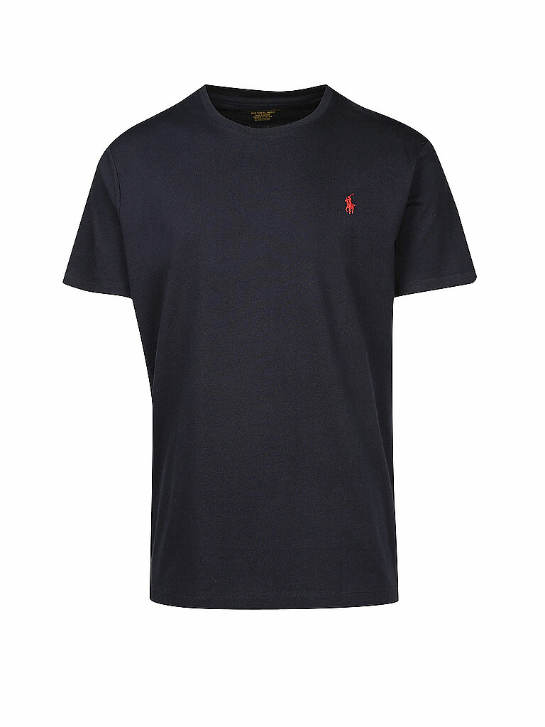 POLO RALPH LAUREN T-Shirt Custom-Slim-Fit dunkelblau | M von Polo Ralph Lauren