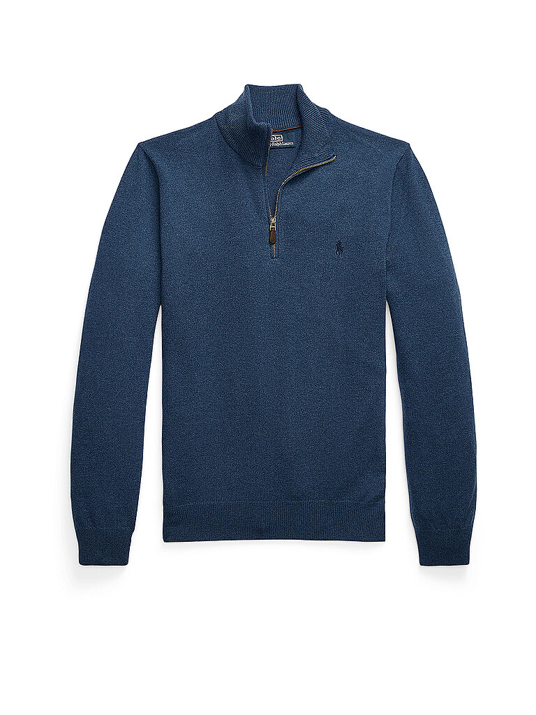 POLO RALPH LAUREN Troyer Pullover Regular Fit blau | L von Polo Ralph Lauren