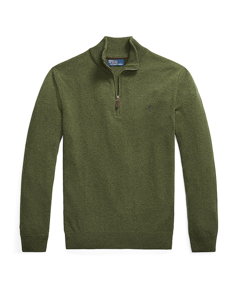 POLO RALPH LAUREN Troyer Pullover Regular Fit olive | L von Polo Ralph Lauren