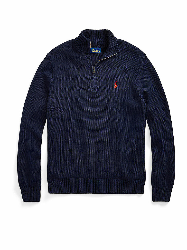 POLO RALPH LAUREN Troyer Pullover dunkelblau | L von Polo Ralph Lauren