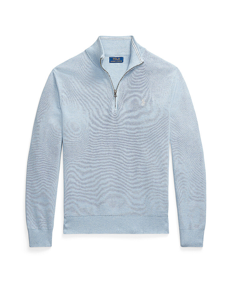 POLO RALPH LAUREN Troyer Pullover  hellblau | L von Polo Ralph Lauren