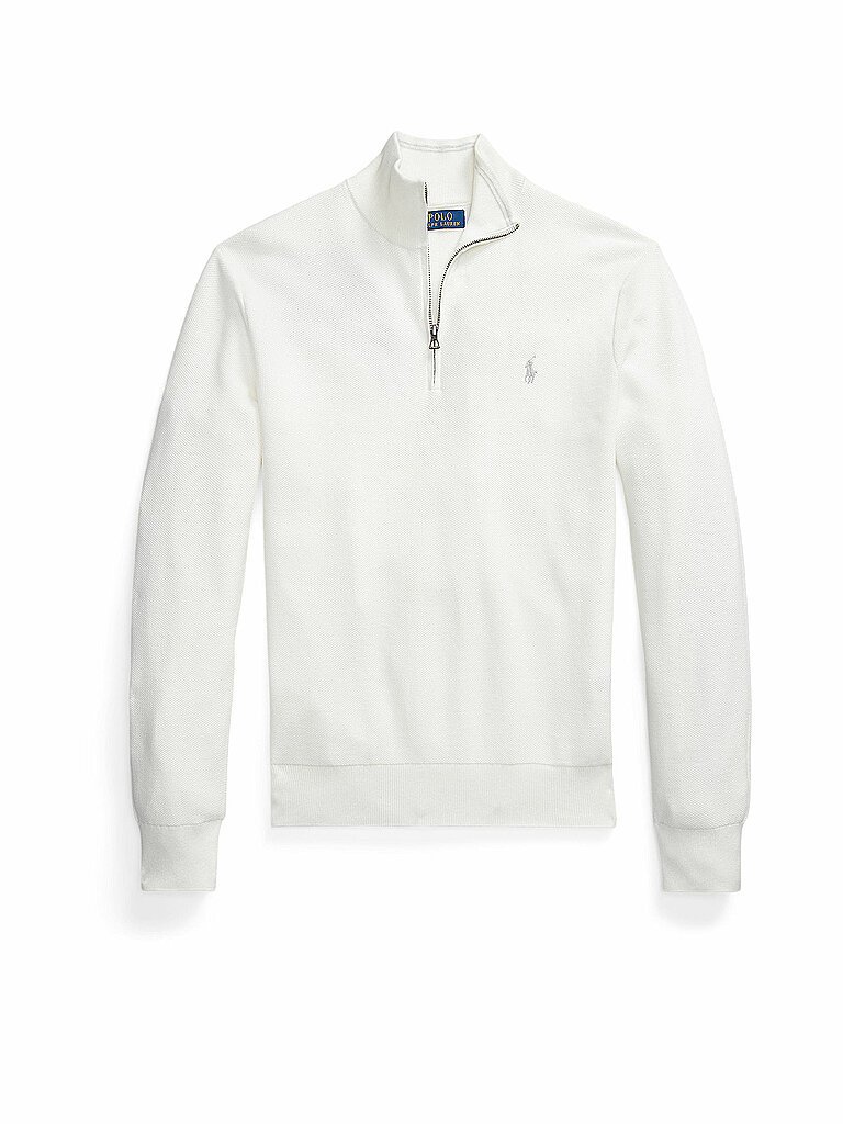 POLO RALPH LAUREN Troyer Pullover  weiss | L von Polo Ralph Lauren