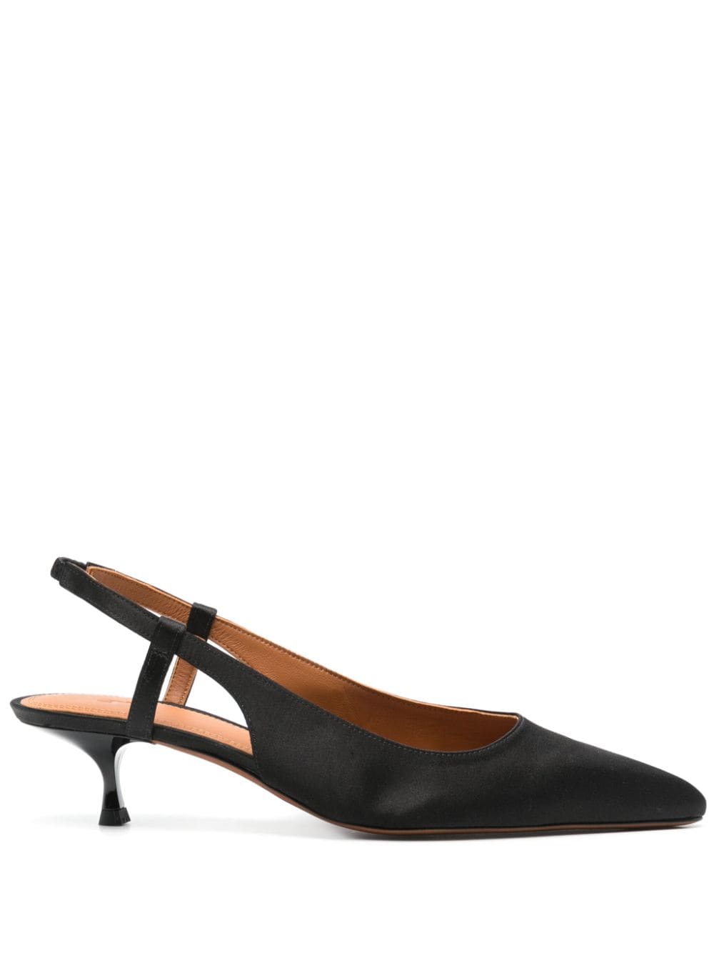 Polo Ralph Lauren 40mm satin pumps - Black von Polo Ralph Lauren