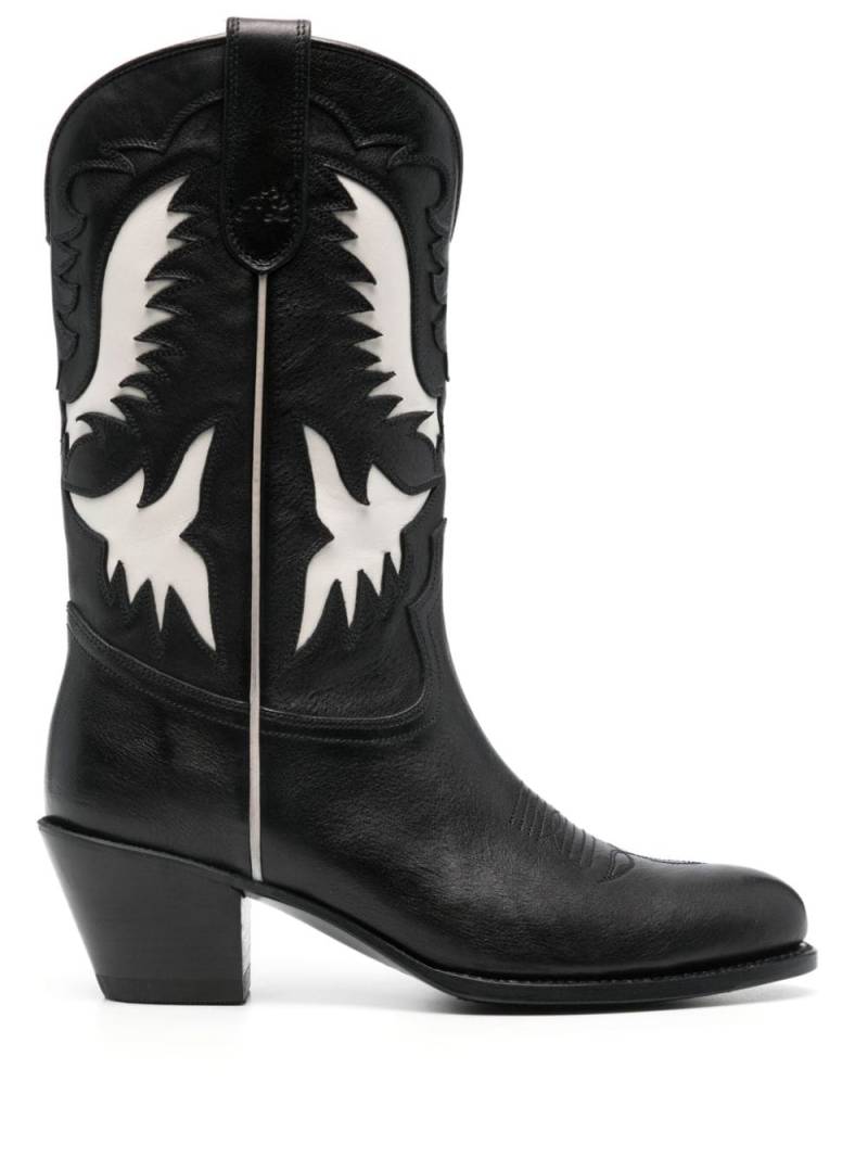 Polo Ralph Lauren 55mm leather boots - Black von Polo Ralph Lauren