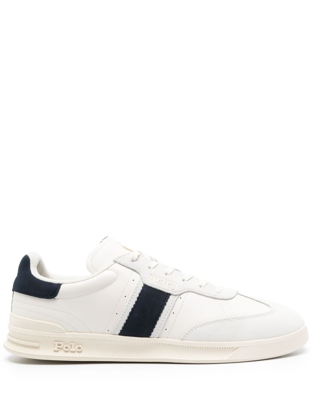 Polo Ralph Lauren Heritage Area leather sneakers - White von Polo Ralph Lauren