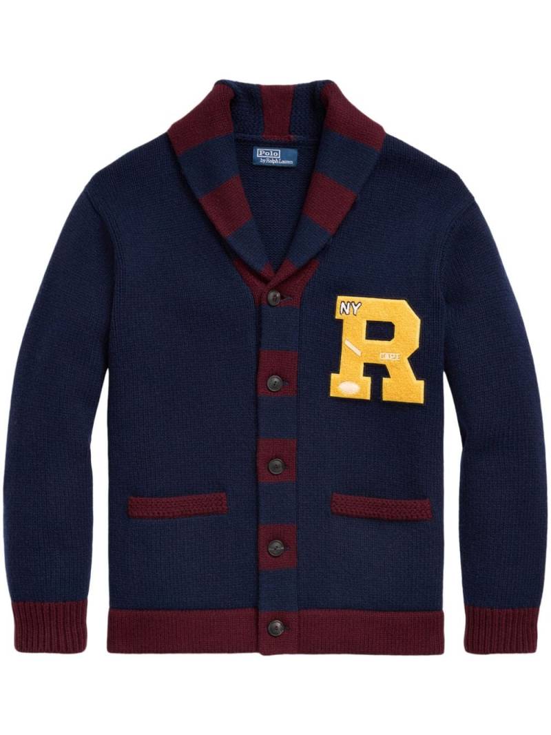 Polo Ralph Lauren Long Sleeve Cardigan - Blue von Polo Ralph Lauren