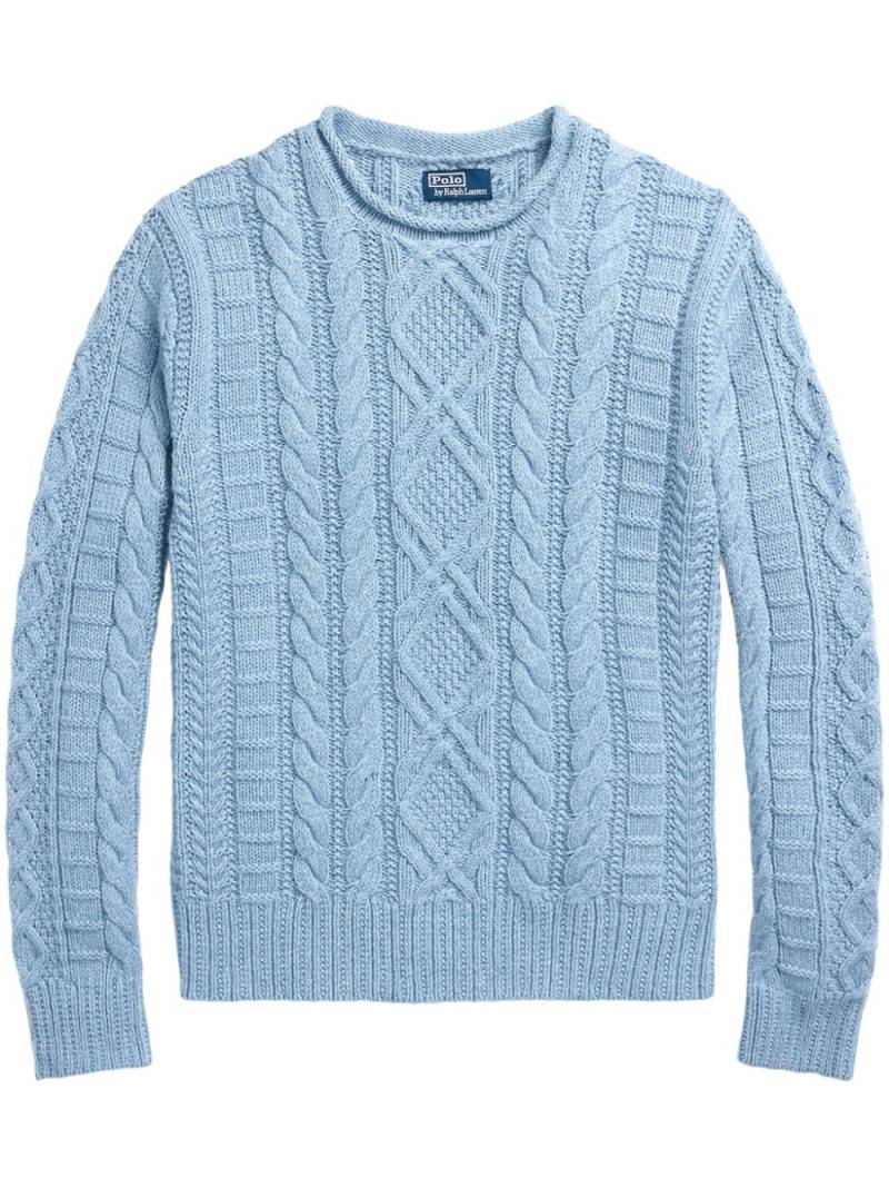 Polo Ralph Lauren Long Sleeve Knit Pullover - Blue von Polo Ralph Lauren