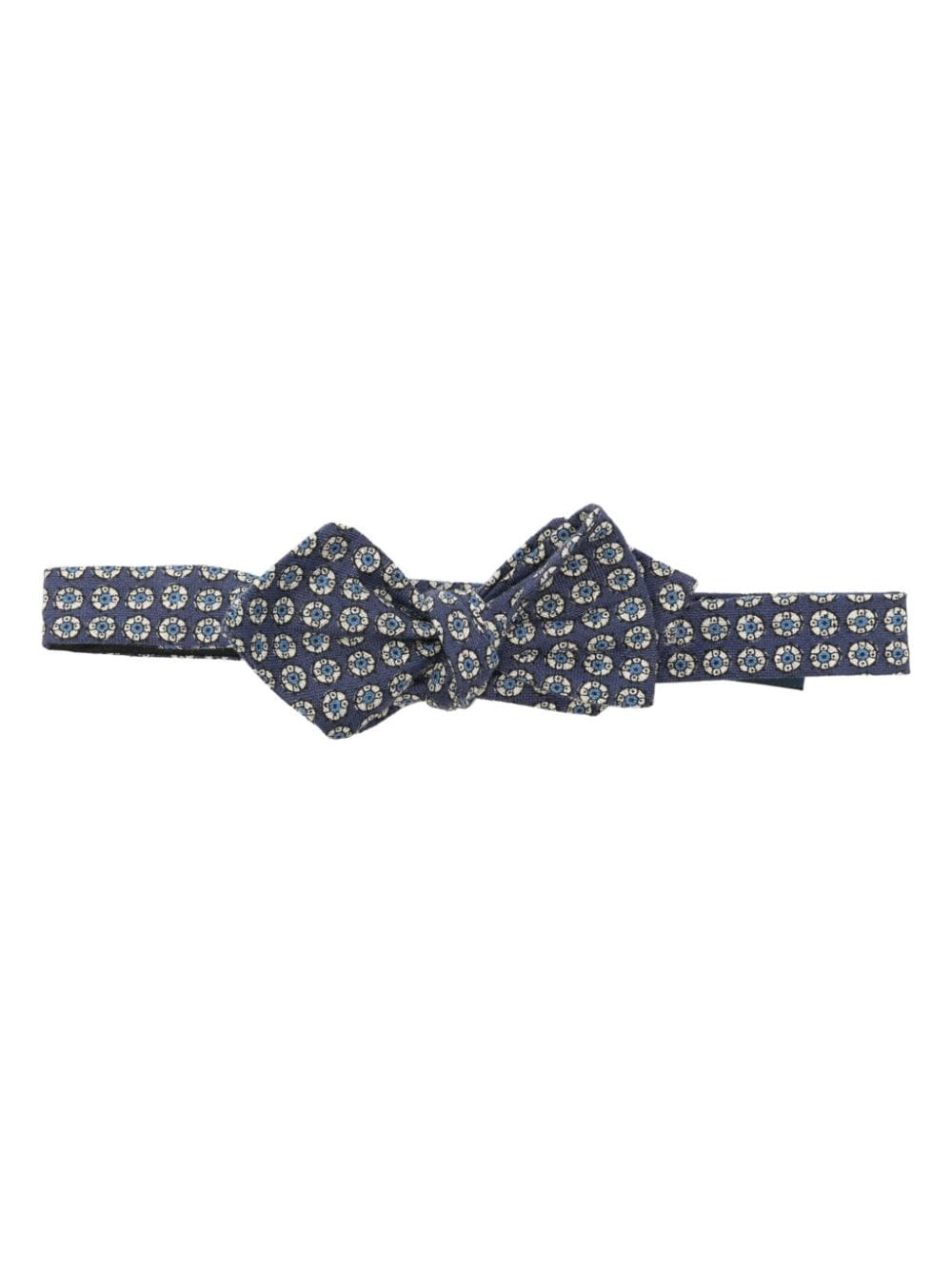 Polo Ralph Lauren Neat linen bow tie - Blue von Polo Ralph Lauren