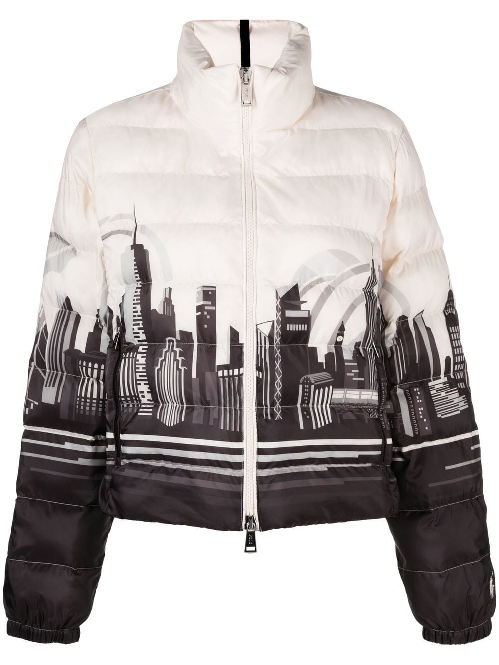 Polo Ralph Lauren New York-print puffer jacket - Neutrals von Polo Ralph Lauren