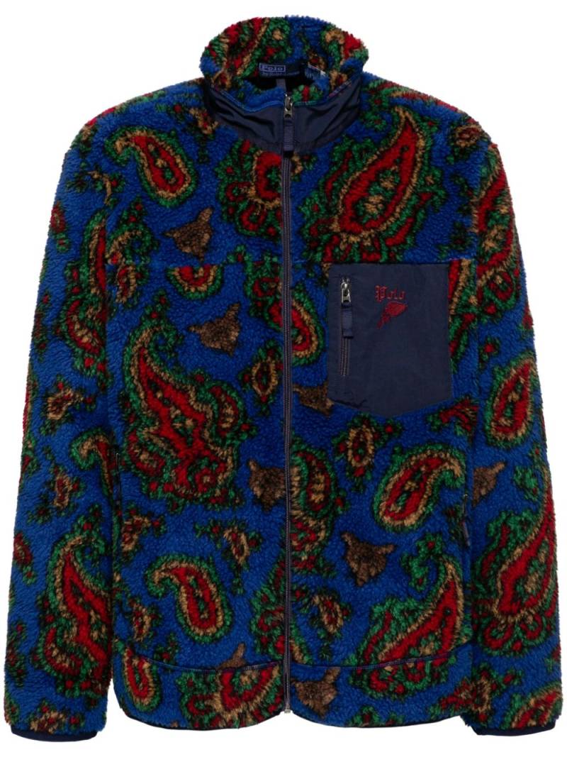 Polo Ralph Lauren Paisley Print Fleece jacket - Blue von Polo Ralph Lauren