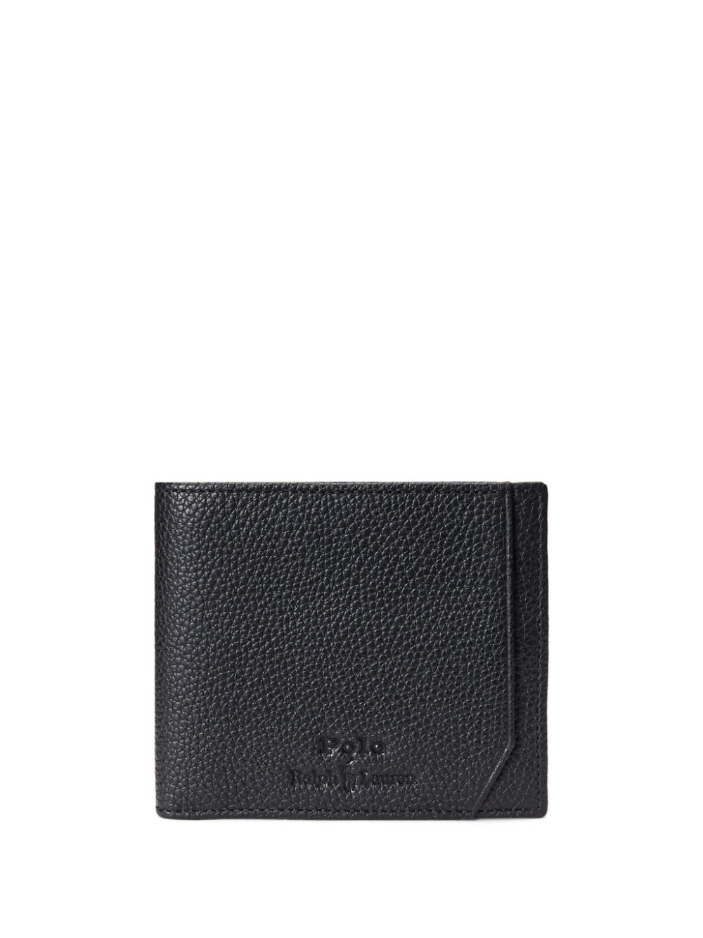 Polo Ralph Lauren Pebble bi-fold leather wallet - Black von Polo Ralph Lauren