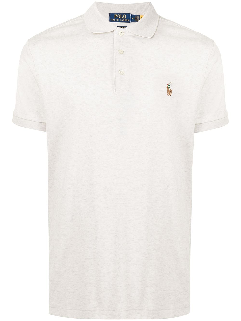 Polo Ralph Lauren Pima logo-embroidered polo shirt - Grey von Polo Ralph Lauren