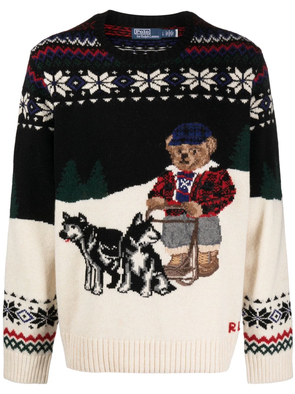 Polo Ralph Lauren Polo Bear intarsia-knit jumper - Black von Polo Ralph Lauren