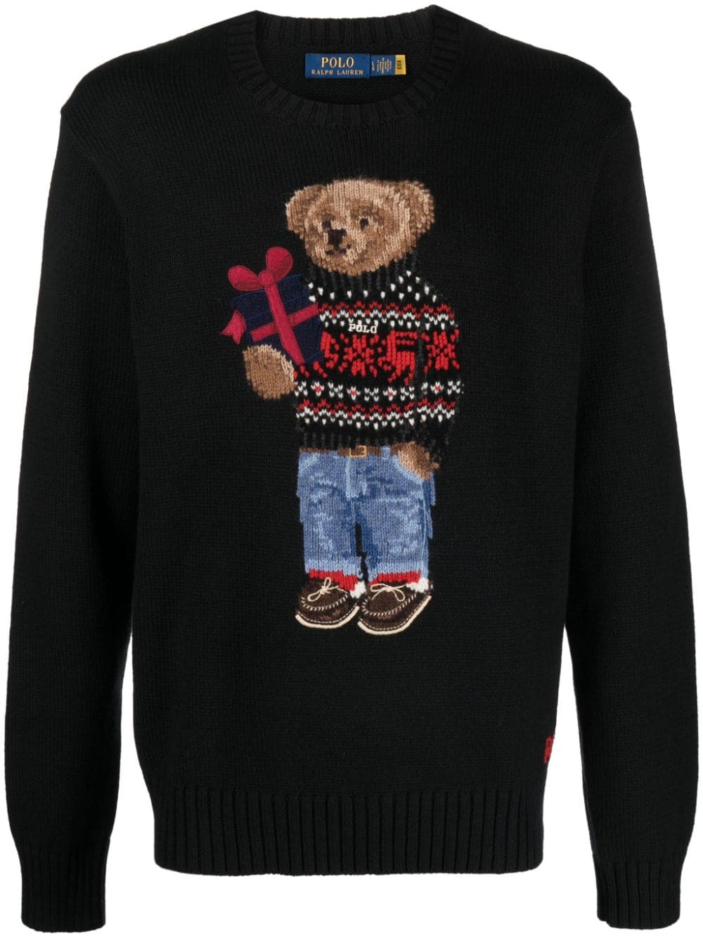 Polo Ralph Lauren Polo Bear intarsia-knit jumper - Black von Polo Ralph Lauren