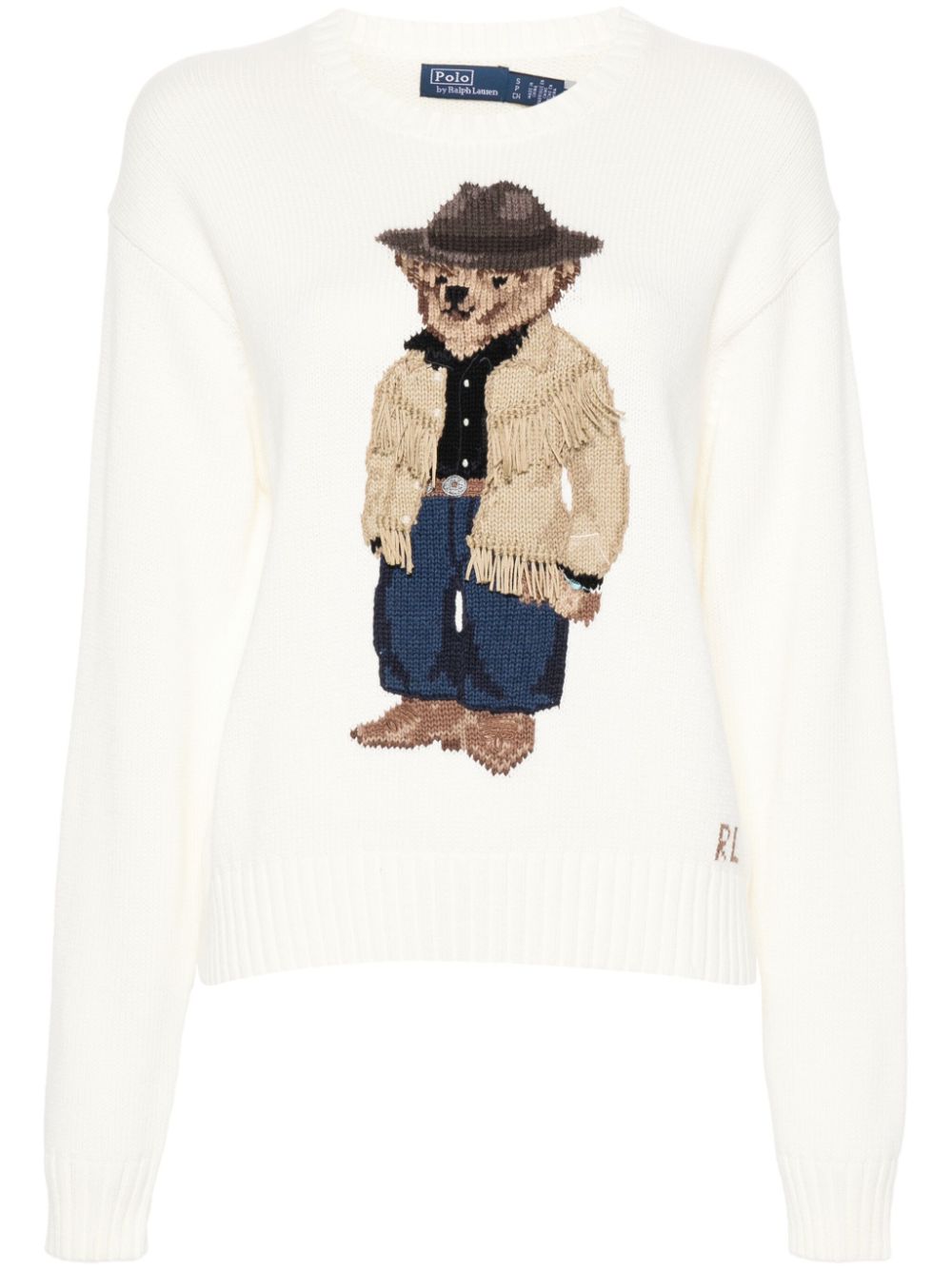 Polo Ralph Lauren Polo Bear intarsia-knit jumper - White von Polo Ralph Lauren